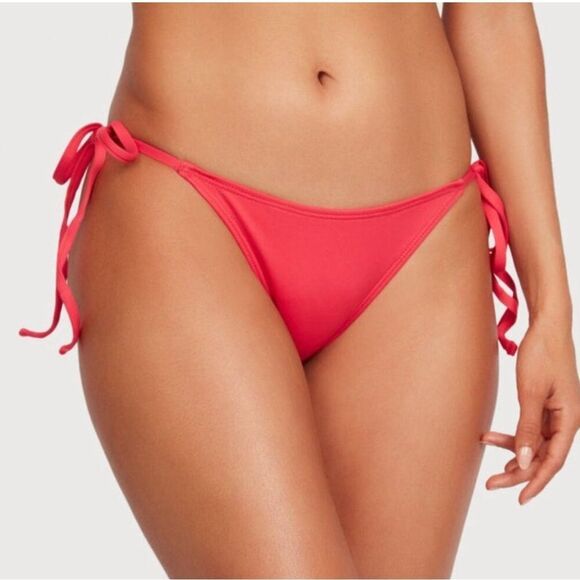 NWT Frederick's Of Hollywood Cheeky Bikini Tie Waist Swim Bottom Size M - Picture 1 of 6